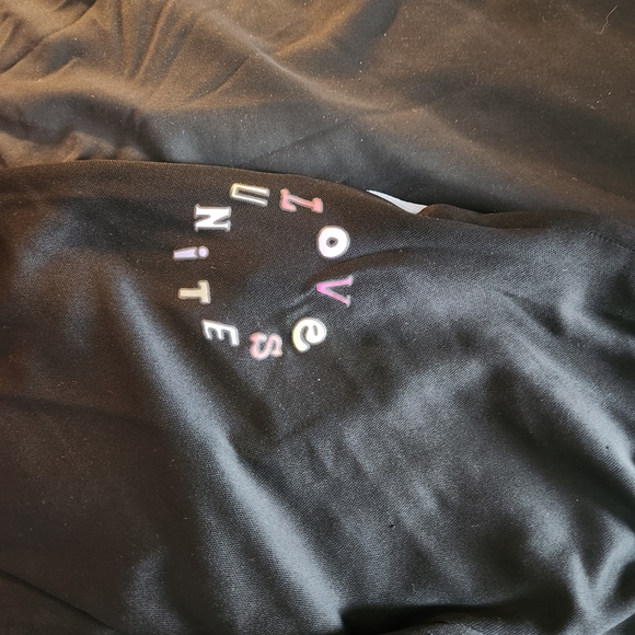 Adidas Kids Black Joggers with Multicolor Stripes - Picture 3 of 6